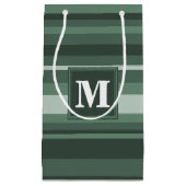 Monogramm Phalelgrün Kleine Geschenktüte (Vorderseite)