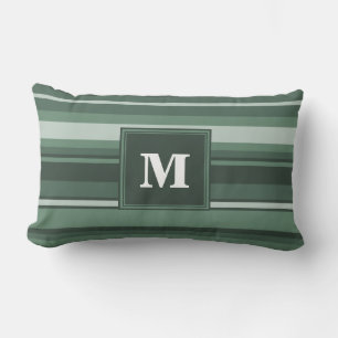 Monogramm Phalelgrün Lendenkissen