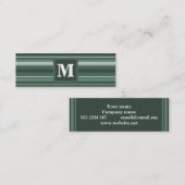 Monogramm Phalelgrün Mini Visitenkarte (Vorne/Hinten)