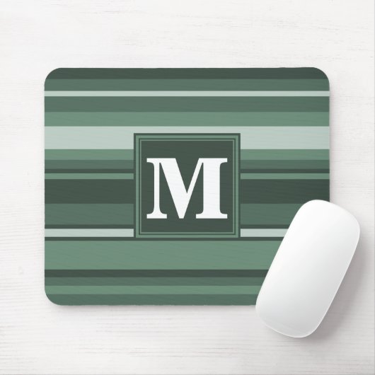 Monogramm Phalelgrün Mousepad (Mit Mouse)