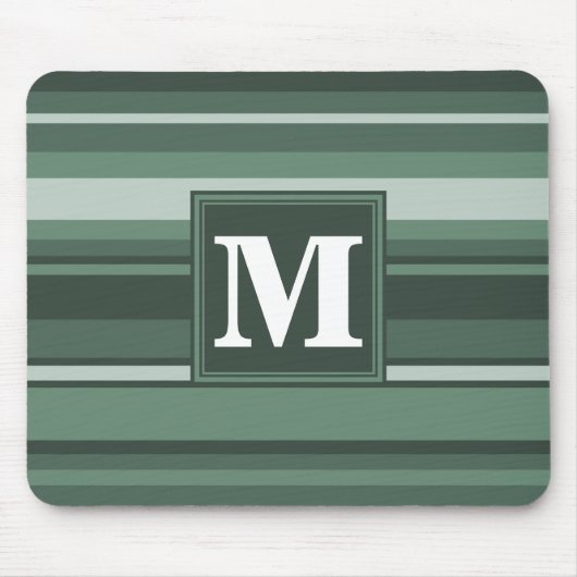Monogramm Phalelgrün Mousepad (Vorne)