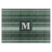 Monogramm Phalelgrün Schneidebrett (Vorderseite)