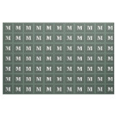 Monogramm Phalelgrün Stoff (Fat Quarter (45,7 x 55,9 cm))
