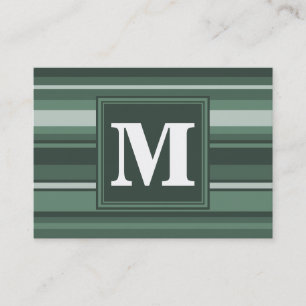 Monogramm Phalelgrün Visitenkarte