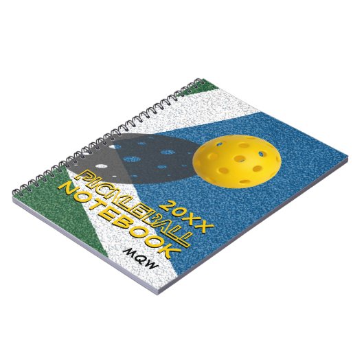 Monogramm PICKLEBALL Notizblock (Linke Seite)