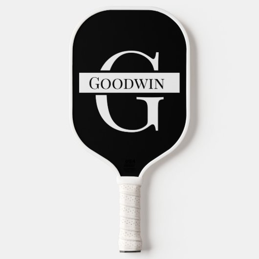 Monogramm Pickleball Schläger (Vorderseite)