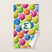 Monogramm Pickleball Schweiss-Tuch Handtuch (Handtuch)