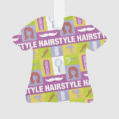 Monogramm-Piktogramm für Haarstylist Ornament (Rückseite)