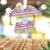 Monogramm-Piktogramm für Haarstylist Ornament