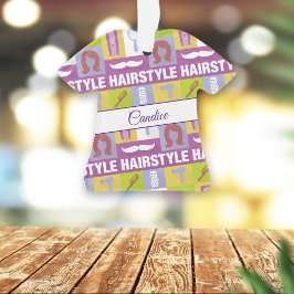 Monogramm-Piktogramm für Haarstylist Ornament