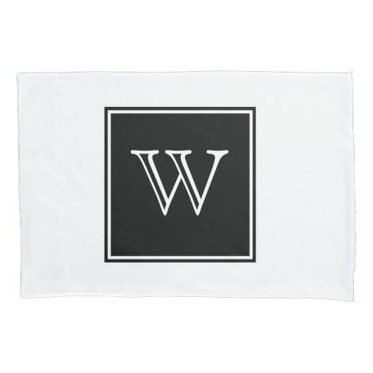 Monogramm-Pillowcase Kissenbezug (Vorderseite)