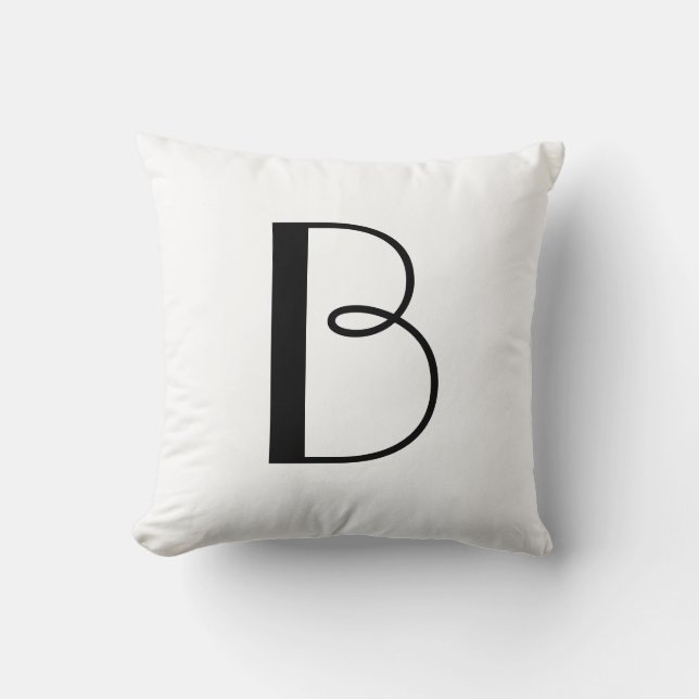 Monogramm Pillows B Kissen (Vorderseite)