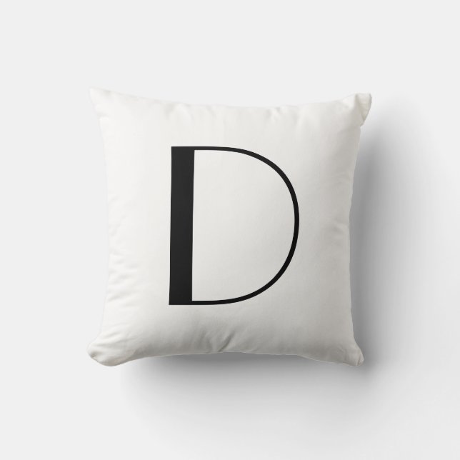Monogramm Pillows Buchstaben D Kissen (Vorderseite)