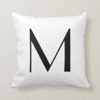 Monogramm Pillows Buchstaben M