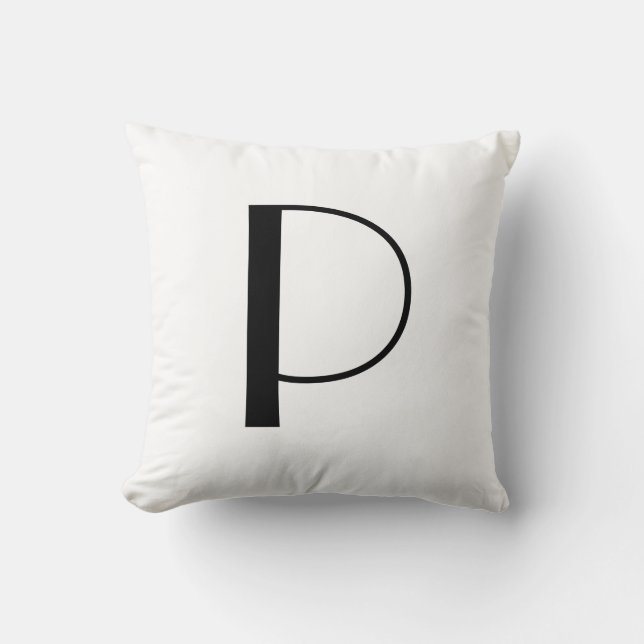 Monogramm Pillows Buchstaben P Kissen (Vorderseite)