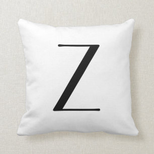 Monogramm Pillows Buchstaben Z Kissen