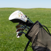 Monogramm Pink Floral Golf Headcover (In SItu)