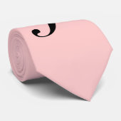 Monogramm Pink-Krawatte Krawatte (Gerollt)