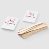 Monogramm Pink-Name der Mutter am Tag Fächer (Non-assembled)