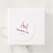 Monogramm Pink-Name der Mutter am Tag Geschenkanhänger (Beispiel)