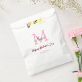Monogramm Pink-Name der Mutter am Tag Geschenktütchen (Versiegelt)