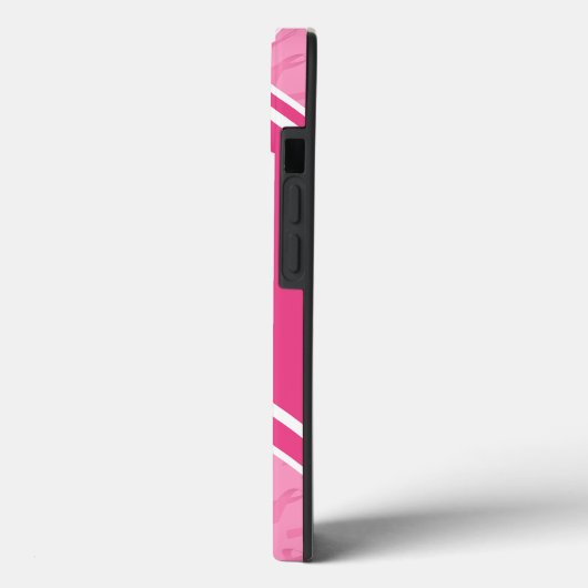 Monogramm Pink Ribbon Brustkrebs Überleben Case-Mate iPhone Hülle (Rückseite / Links)
