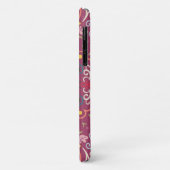 Monogramm Pink und farbig Case-Mate iPhone Hülle (Hinten/Links)