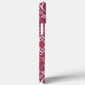 Monogramm Pink und farbig Case-Mate iPhone Hülle (Rückseite / Rechts)