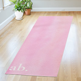 Monogramm Pink Yogamatte