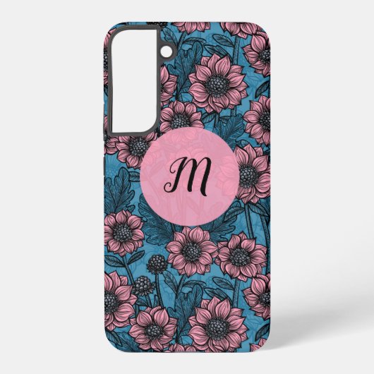 Monogramm Pinke Mütter Samsung Galaxy Hülle (Rückseite)