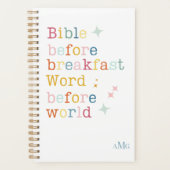 Monogramm-Planer für die Bibellover, biblisch Planer (Vorderseite)