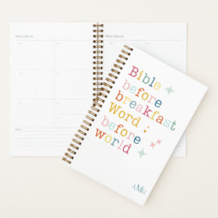 Monogramm-Planer für die Bibellover, biblisch Planer