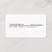 Monogramm | Platz | Gold gebürstet Visitenkarte (Rückseite)