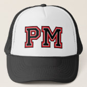 Monogramm 'PM' Truckerkappe (Vorderseite)