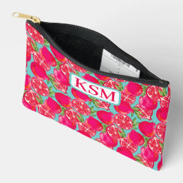Monogramm Pomegranat Zubehörtasche