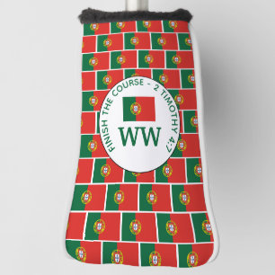 Monogramm Portugal-Flagge-Putter Golf Headcover