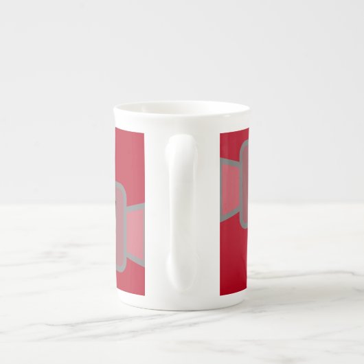 Monogramm Porzellantasse (Rückseite)