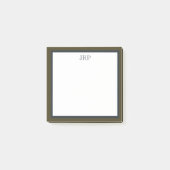 Monogramm Post-it Notizen (Vorderseite)