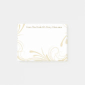 Monogramm-Posten-Anmerkungen Post-it Klebezettel (Vorderseite)