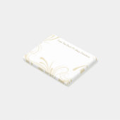 Monogramm-Posten-Anmerkungen Post-it Klebezettel (angewinkelt)