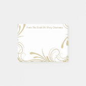 Monogramm-Posten-Anmerkungen Post-it Klebezettel (Vorderseite)