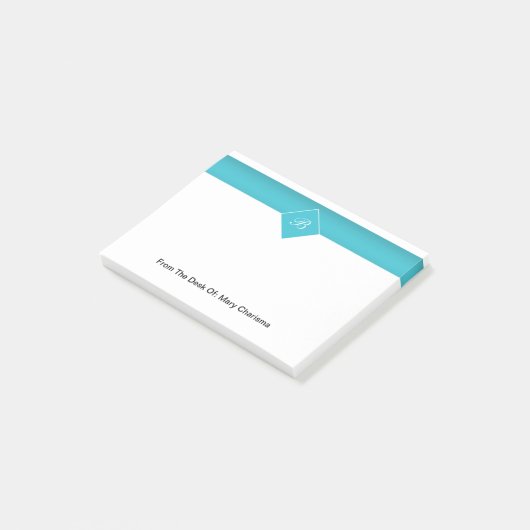 Monogramm-Posten Posten-it® Anmerkungen Post-it Klebezettel (angewinkelt)