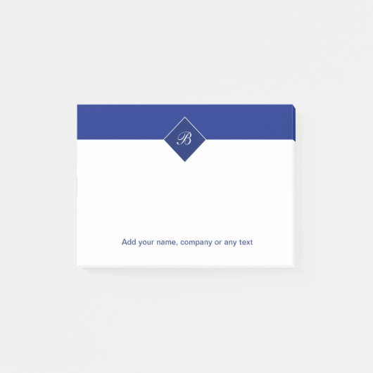 Monogramm-Posten Posten-it® Anmerkungen Post-it Klebezettel (Vorderseite)