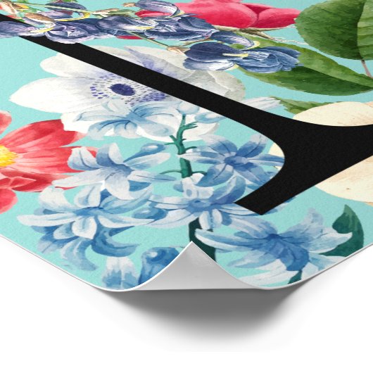 Monogramm Poster (Ecke)