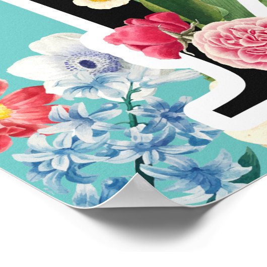 Monogramm Poster (Ecke)