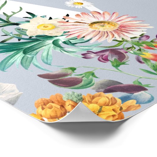 Monogramm Poster (Ecke)