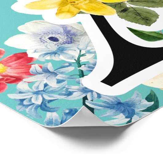 Monogramm Poster (Ecke)