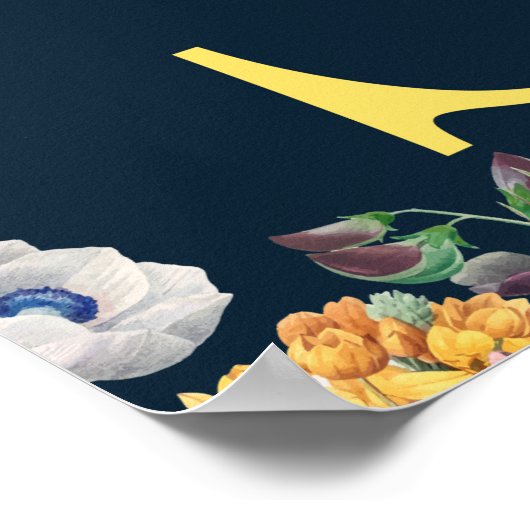 Monogramm Poster (Ecke)