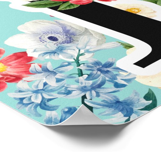 Monogramm Poster (Ecke)