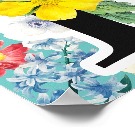 Monogramm Poster (Ecke)